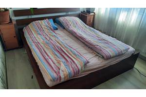 Tweepersoons bed met bijpassende kledingkast HOPEN (Ikea)