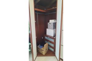 Tweepersoons bed met bijpassende kledingkast HOPEN (Ikea)