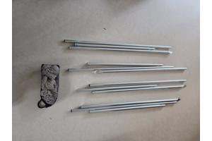Stokkenset tarp/windscherm, 4 stuks