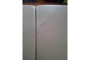 cremekleurige massagetafel 1,95 x 80cm