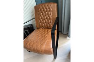 Fauteuil zwart stalen frame