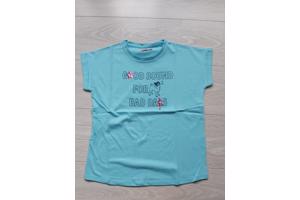 Glo-Story t-shirt good sound turquoise 140