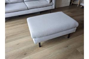 Grijze bank + hocker