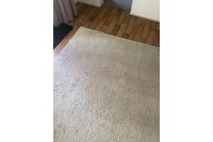 Wollen vloerkleed off-white 170x240