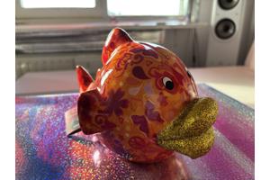 Spaarpot – Fish Kelly (M) – Kleurrijk, Uniek & Handgemaakt