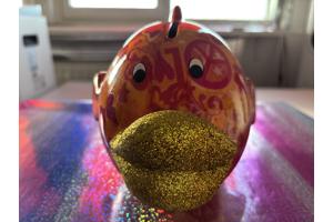 Spaarpot – Fish Kelly (M) – Kleurrijk, Uniek & Handgemaakt