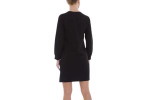 Sweat jurk strass steentjes zwart L/XL