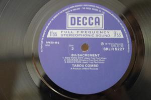 Tabou Combo ‎– 8th Sacrement Label: Decca , jaar: 1974