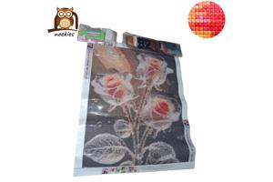 nr 24 Diamond Painting kristal rozen 50x40cm (vierkant)