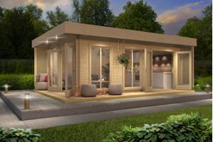 NIEUW Modern luxe blokhut Dominica