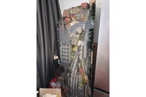 Treinbaan met steunen