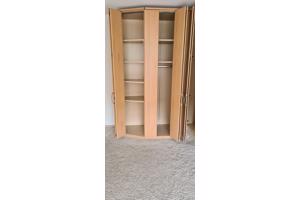 Hoekkast kledingkast hout