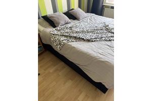 Boxspring zwart 160 x 200 (2x80 cm bij 2 mtr)