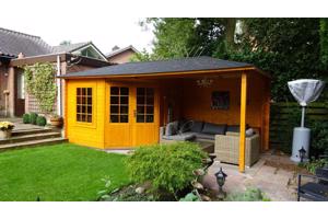 Blokhut 3055Z met overkapping