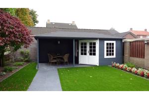 Blokhut 3055Z met overkapping