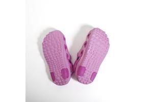 Crocs slipper schoen verticaal pink fuchsia met meisje 32