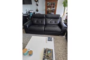 Lederen bankstel met relaxfunctiei
