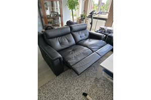 Lederen bankstel met relaxfunctiei