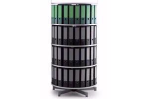 Archiefkast | Roterende Ordnerzuil: 96 mappen (antractiet)