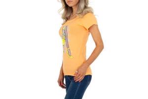 Glo-Story t-shirt fashion tas hakken oranje M
