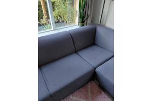 Grijze hoekbank 263 breed 90 diep