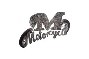 Sweat jurk motorcycle strass steentjes zwart XL/XXL