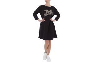 Sweat jurk motorcycle strass steentjes zwart XL/XXL