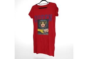 Shirt jurk Queen rood S