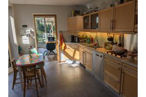 Gebruikte keuken, 4m20 lang, terrazzo werkblad