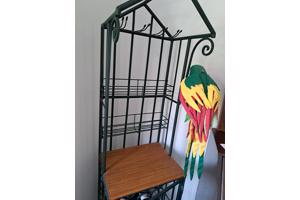 Wijnrek voor 32 flessen en plateau voor karaffen