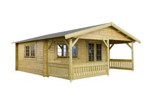 NIEUW Tuinhuis met terras 5×5+3