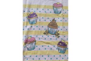 Glo-Story cupcakes t-shirt geel 128