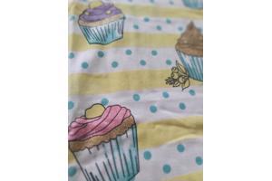 Glo-Story cupcakes t-shirt geel 128