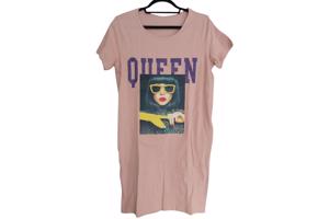 Shirt jurk Queen roze M