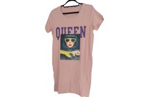 Shirt jurk Queen roze M