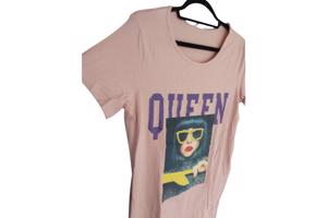 Shirt jurk Queen roze M