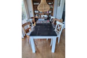 Stevige houtentafel 80x200