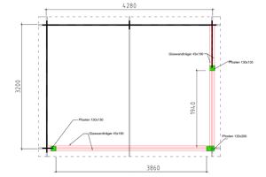 NIEUW Modern Blokhut G4434