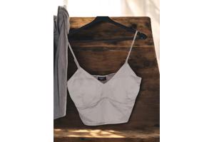 2 delige kleding set grijs L