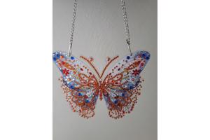 Raamhangers gemaakt van dimond painting