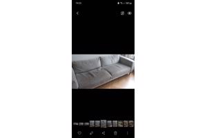 Lichtgrijze 3 zitsbank