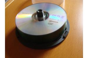 Spindel met beschrijfbare DVD-R