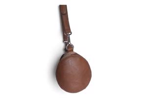 ronde schouder - hand tas bruin leer