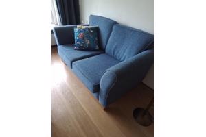 Mooie blauwe bank af te halen