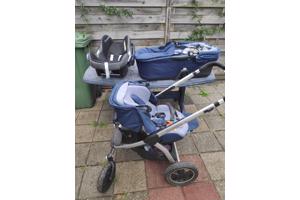 Driedelige kinderwagen