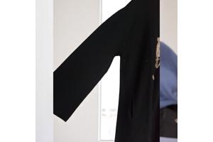 Sweat jurk motorcycle strass steentjes zwart XL/XXL