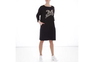 Sweat jurk motorcycle strass steentjes zwart XL/XXL
