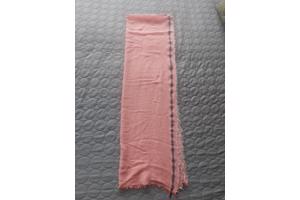 sjaal / omslagdoek zalm roze 170cmx51cm