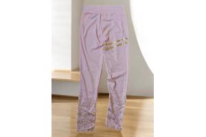 Holala stretchy legging lichtroze goud glitter L/XL