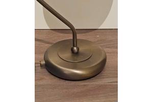 Vintage - Agostinelli albast tafellamp met messing voet '70